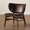 Baxton Studio Marcos Mid-Century Modern Dark Brown Faux Leather Wood Living Room Accent Chair 190-11712-ZORO - alternate 10